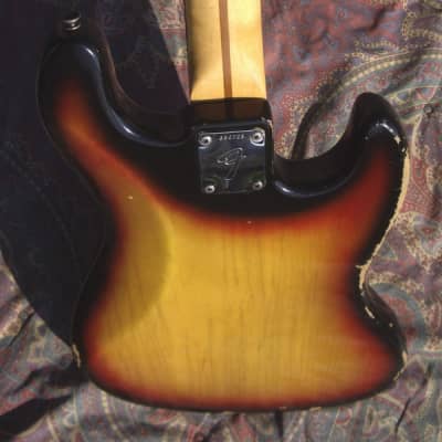 Fender Jazz Bass Lefty 1972 Sunburst Maple Neck Black Block RARE !!! image 5