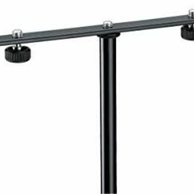 OB K&M 23600.500.55 4-Space Microphone Bar Stand, Black image 1