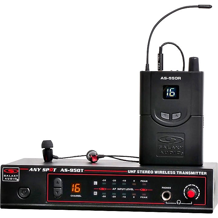 Galaxy Audio AS-950-4 Wireless In-Ear Monitor with Standard EB4 Ear Buds image 1