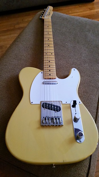 1986 Fender Squier Japan Telecaster Yellow Fujigen MIJ