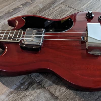 1970s Ganson (1969 EB0 tribute) 32" scale cherry red w/ HSC - Made in Japan image 5