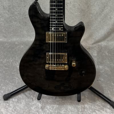 Edwards by ESP Hellion E-U-HL2 guitar in transparent black finish image 9