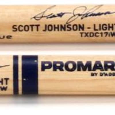 Promark American Hickory TXDC17IW "System Blue" Signature Scott Johnson Marching Drumsticks image 1