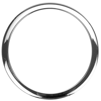 Bass Drum O's 6 Inch Bass Drum Head Reinforcement Ring Chrome image 1