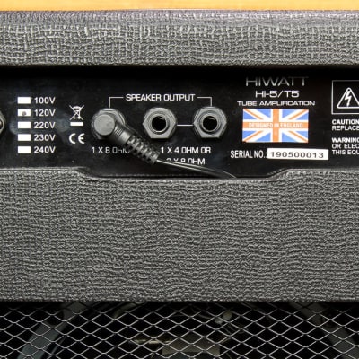 HiWatt Hi-5 / T5 1x10 5W Combo Tube Amplifier 2-Ch Amp Celestion G10N-40 00013 image 7