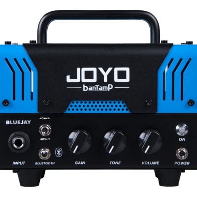 JOYO BlueJay Bantamp 20w Pre Amp Tube Hybrid Guitar Amp head with 2 Instrument Cable and Zorro Cloth image 2