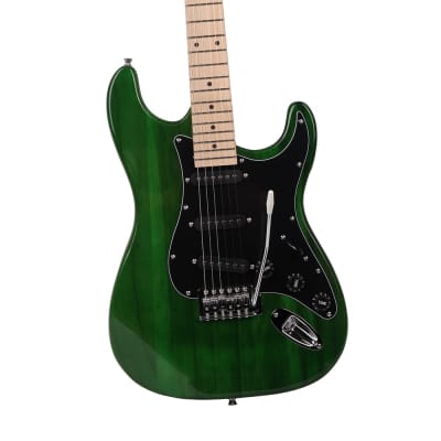 （Accept Offers）Glarry GST Electric Guitar Green Guitar + Bag Pick Strap + Accessories image 5