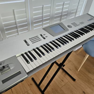 Korg Trinity Pro 76-Key 32-Voice Polyphonic Workstation 1996 - 1999 with new TouchView LCD and flight case