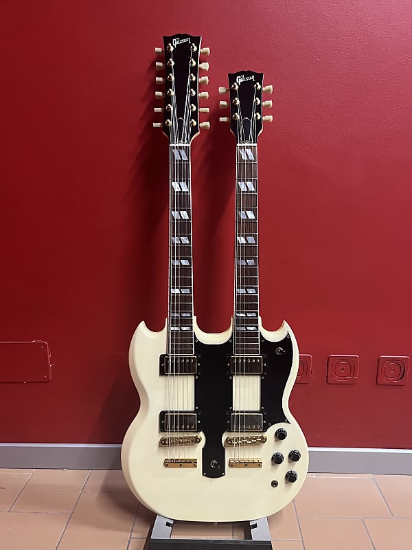 Gibson EDS-1275 Double Neck SG Alpine White OHSC year 1997 very rare image 1