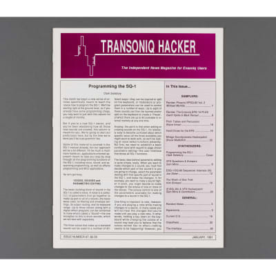 Transoniq Hacker Ensoniq User's Newsletter Issue #67