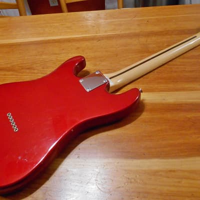 Vintage Mako LB-1. Candy Apple Red. Coil Tap. Matching Headstock. image 5