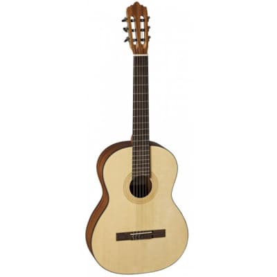 Caraya C-551BCEQ/N Thin-body Natural Spruce Cutaway Classical  Guitar,EQ+Free Bag 