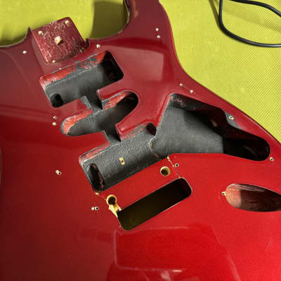 Unbranded Strat style body AS IS - Candy apple red image 3