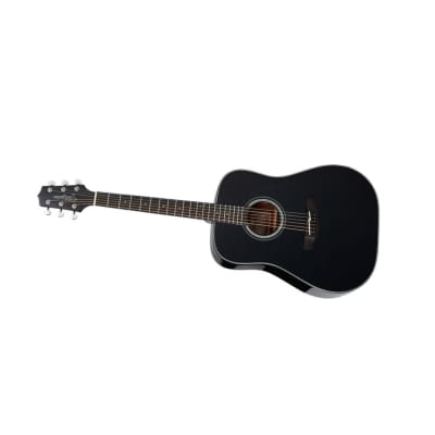 Takamine GD30 Dreadnought 6-String Right-Handed Acoustic Guitar with Solid Spruce Top, Mahogany Back and Sides, and Ovangkol Fingerboard (Black) image 3