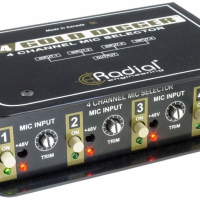 Radial Gold Digger Passive 4-Channel Mic Selector image 2