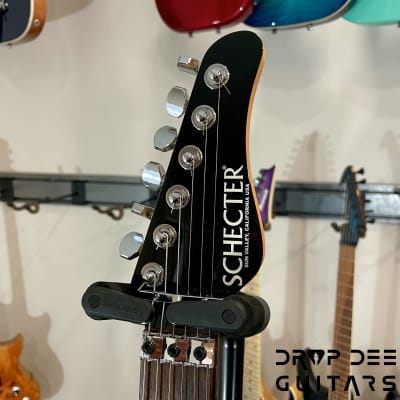 Schecter Custom Shop California Custom Pro Electric Guitar w/ Case-Black Pearl image 10
