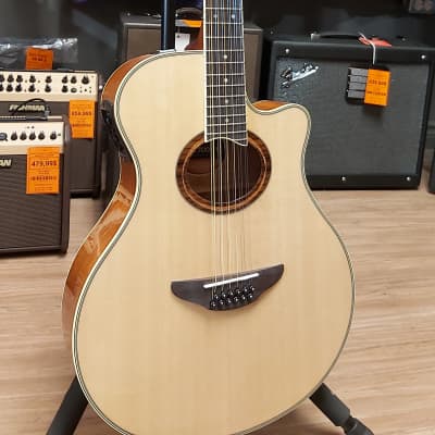 Yamaha APX700II-12 Thinline Acoustic/Electric Cutaway 12-String Guitar Natural for sale
