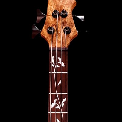 Wittman Custom Bass Long Horn 4 Spalted Maple Top 2022 - High Gloss Polyester image 3