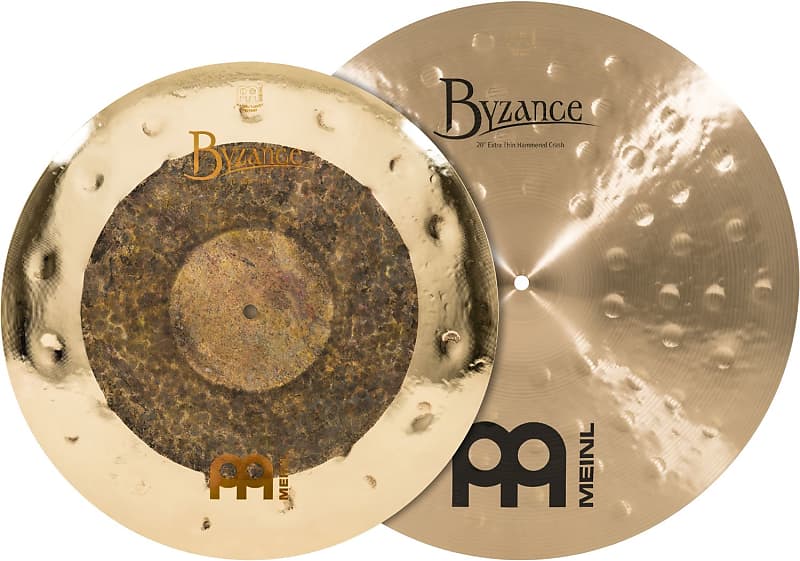 Meinl Byzance Mixed Crash Cymbal Pack Dual 18" & Extra Thin Hammered 20" image 1