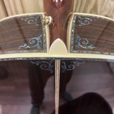DREADNOUGHT FORTY FIVE D model acoustic guitar 2024 - Natural inlays galore FREE WRANGLER DENIM STRAP image 15