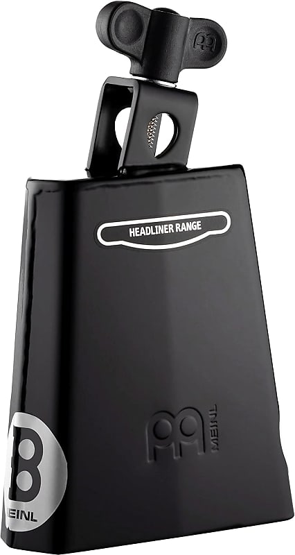 Meinl Percussion HCO4BK Headliner Series Mountable 5-Inch Cowbell, Black Powder Coated Steel image 1