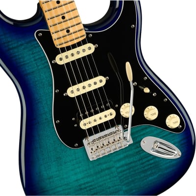 Fender Player Stratocaster HSS Plus Top Maple Fingerboard Limited-Edition Electric Guitar Blue Burst image 6