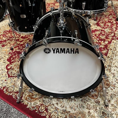 Yamaha 3pc Absolute Hybrid Maple Pure Black Drum Set image 1