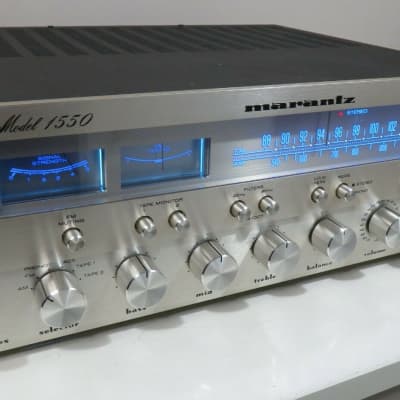 MARANTZ 1550 STEREO RECEIVER WORKS PERFECT SERVICED FULLY RECAPPED A+ CONDITION image 1