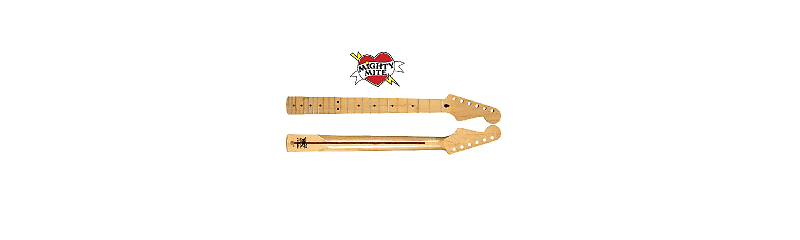 New Fender® Lic. Mighty Mite® Stratocaster®Strat® style Maple 9.5" radius finished-vintage tint neck image 1