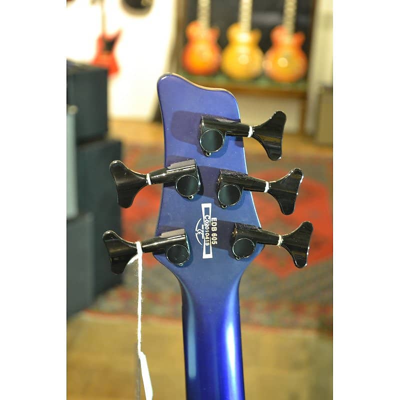 2002 Ibanez EDB605 JBF Ergodyne Series 5-String Bass Jewel Blue Flat