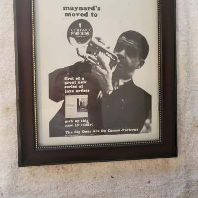 1963 Cameo Parkway Records Promotional Ad Framed Maynard Ferguson Original for sale