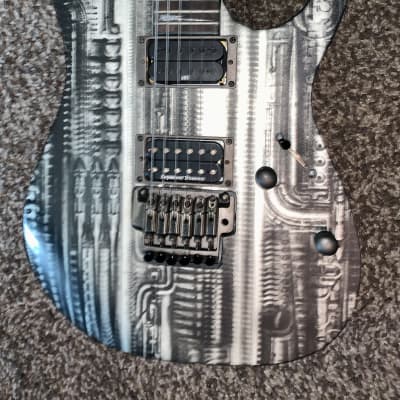 Ibanez RGT HRG1 - H.R. Giger Special Edition 2005 NYC Painting - Black/Silver image 5