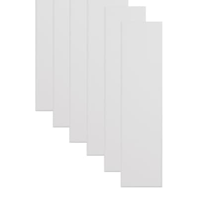 Primacoustic Paintable Absorber Acoustic Wall Panel 6-pack - White w/ Beveled Edge (12" x 48" x 2") image 1