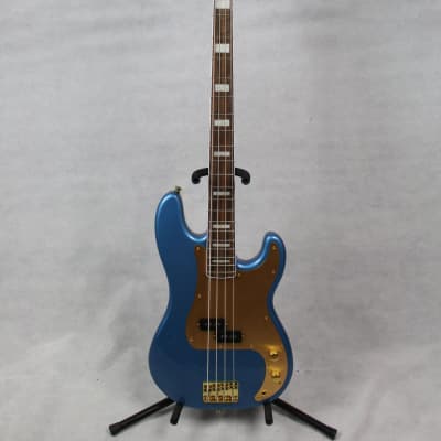 Fender Squier 40th Anniversary Precision Bass Gold Edition Lake Placid Blue image 1