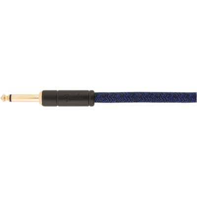 Genuine Fender Festival Instrument Cable 10 ft Angle/Straight Hemp, Blue Dream image 3