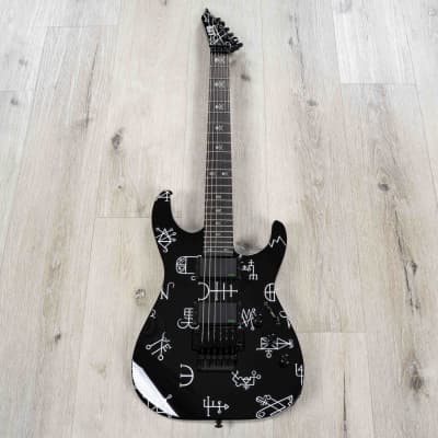 ESP LTD Kirk Hammett Signature Demonology Guitar, Ebony Fretboard, Black image 3