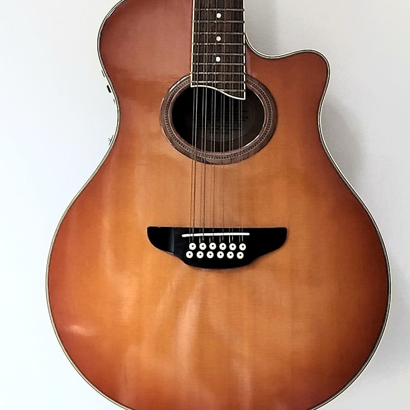 Yamaha APX-9-12 Stereo Thinline 24 Frets Sunburst w/ Case | Reverb