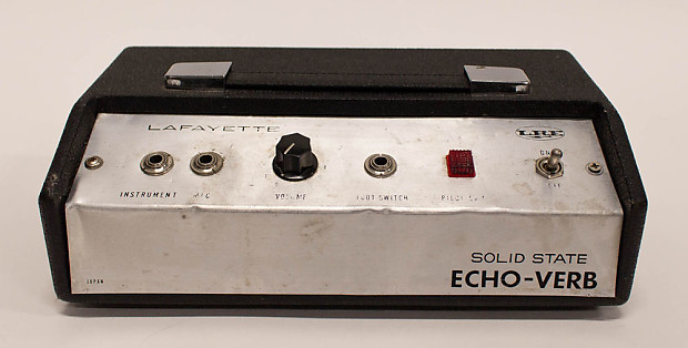 Lafayette LRE Solid State Echo Verb Reverb Instrument / Mic Effect Pedal image 1