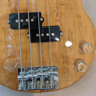 Tiny Boy TBP-3400NSM: four string, p-bass style 2020 spalted maple image 7
