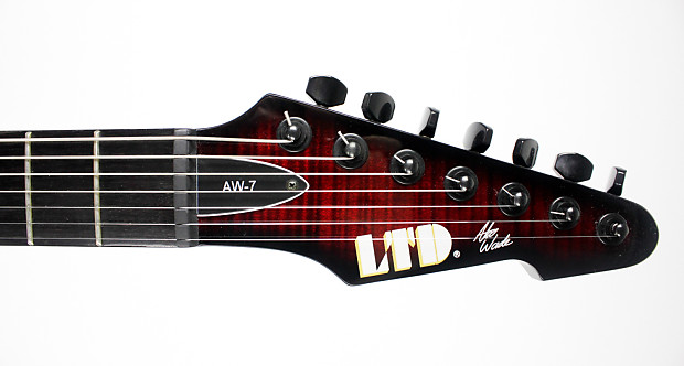 大人も着やすいシンプルファッション ESP Ltd AW-7 Alex Wade Signature 7 String Dimarzio Activator ホビーラジコン