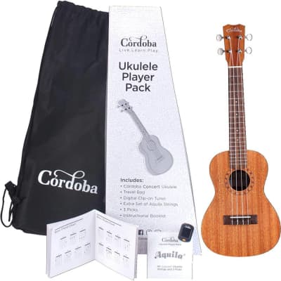 Cordoba Ukulele Player Pack - Concert Ukulele Set for sale