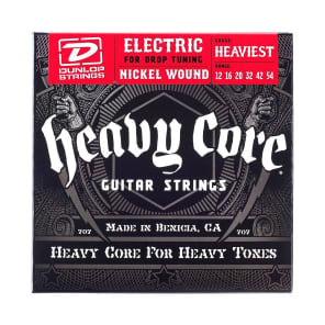 Dunlop	DHCN1254 Heaviest Core Nickel-Plated Steel Electric Guitar Strings - 12-54