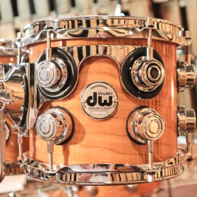 DW Collector's Natural Lacquer Cherry HVLT Drum Set - 20,8,10,12,14 - SO#1280027 image 4