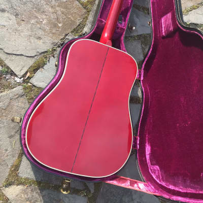 1974 Gibson Dove  Cherry Sunburst image 3