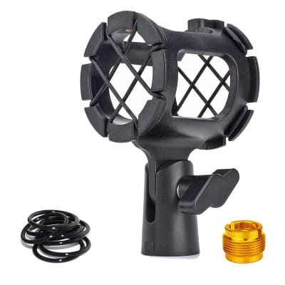 Blue Yeti Nano Shockmount, Lightweight Alloy Shock Mount Reduces Vibrations Shock Noise Matching Mic Boom Arm, Designed for Blue Yeti Nano Microphone