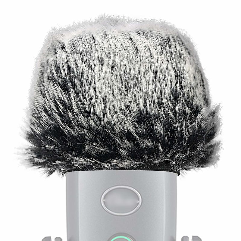 Mic Furry Windscreen Muff For Blue Yeti Nano Condenser Microphone, Mic Cover Microphone Fur Pop Filter By image 1