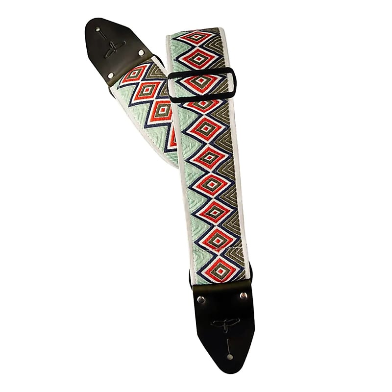 PRS Jacquard Style 2.75" Guitar Strap - GREEN/RED, #110139:037 image 1