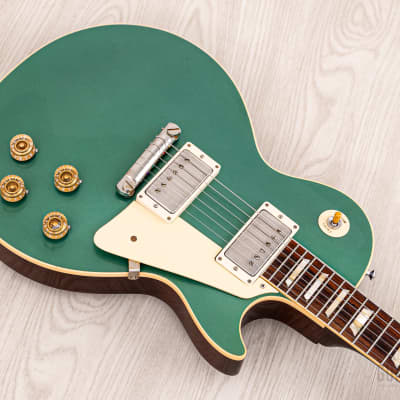2020 Gibson Custom Shop Historic 1954 Les Paul R4 Inverness Green Dark Back w/ CustomBucker PAFs, Case, COA, Tags image 8
