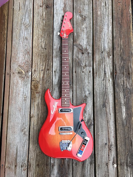 Vintage Hagstrom Impala 1960's Red Sunburst | Reverb