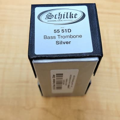 Schilke 51D Standard Series Large Shank Trombone Mouthpiece - Silver Plated image 2